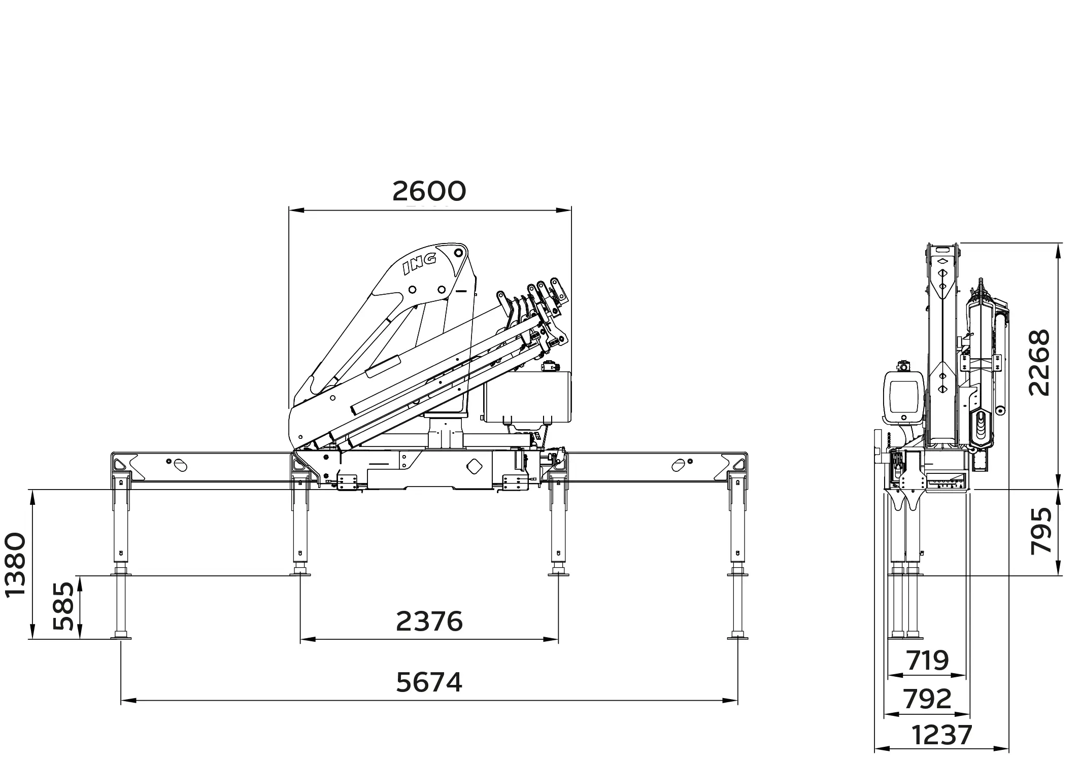 Dimensiones Grua 23.500